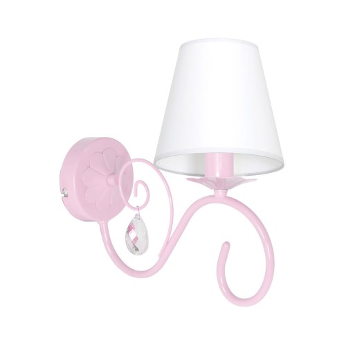 Milagro MLP1050 SARA PINK 1xE14 40W METAL + KRYSZTA$1537 + TKANINA