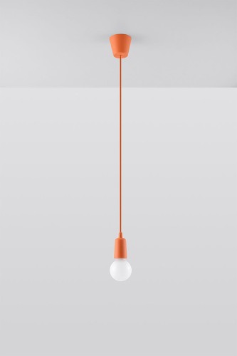 Sollux Lighting Lampa wisząca DIEGO 1 pomarańczowy SL.0584