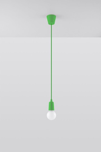 Sollux Lighting Lampa wisząca DIEGO 1 zielony SL.0581