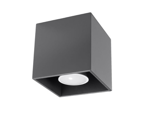 Sollux Lighting Plafon QUAD 1 antracyt
