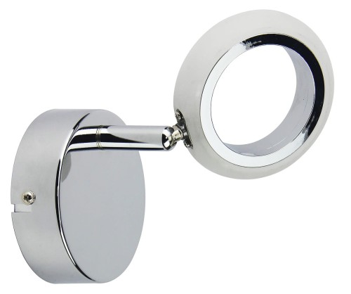 Candellux Lighting nowoczesny kinkiet ścienny LED AURELION 91-65247 ruchoma lampa ścienna chrom nad lustro 91-65247