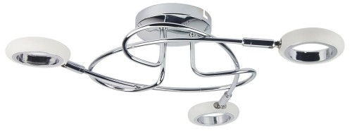 Candellux Lighting reflektorki LED na sufit AURELION 98-65582 nowoczesna lampa sufitowa ringi chrom 98-65582