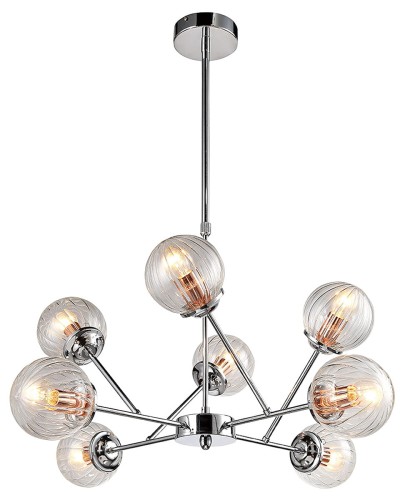 Candellux LAMPA wisząca BEST 38-67289 szklana OPRAWA zwis molekuły kule balls przezroczyste 38-67289