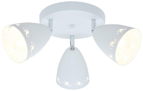 Candellux Plafon lampa sufitowa spot Coty 3x40W E14 biały mat 98-67135