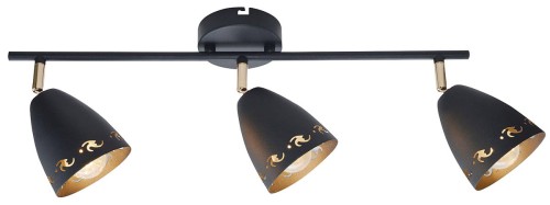 Candellux Listwa lampa sufitowa plafon spot Coty 3x40W E14 czarny 93-67173