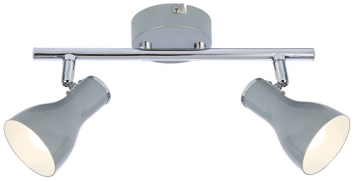 Candellux Lampa sufitowa reflektorek JULIE PLAFON LISTWA 2X40W E14 SZARY 92-66626