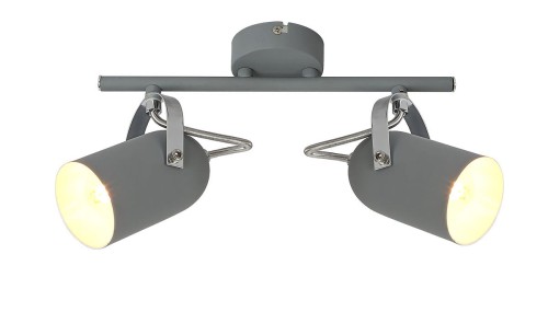 Candellux Plafon LAMPA sufitowa GRAY 92-66480 ścienna OPRAWA listwa SPOT regulowane reflektorki szare 92-66480