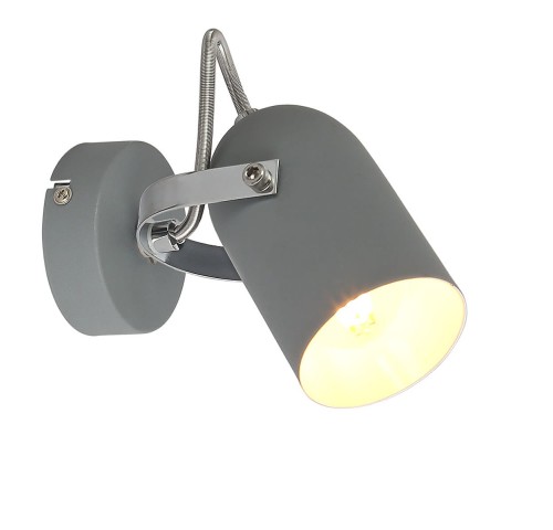 Candellux Kinkiet lampa ścienna spot Gray 1x40W E14 szary 91-66473