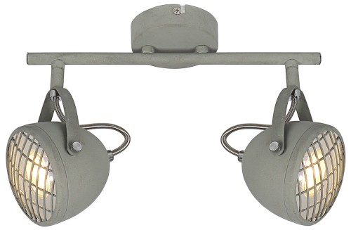 Candellux Lampa sufitowa reflektorek PENT PLAFON LISTWA 2X50W GU10 BETONOWY SZARY 92-68057