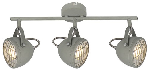 Candellux Lampa sufitowa reflektorek PENT PLAFON LISTWA 3X50W GU10 BETONOWY SZARY 93-68064