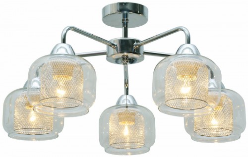 Candellux Plafon lampa sufitowa Ray 5x40W E14 chrom 35-67104