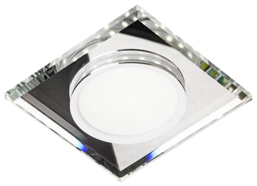 Candellux Lighting oczko led kwadratowe SSP-22 CH/TR+WH 2263885 do wpuszczenia szklane transparentne 2263885