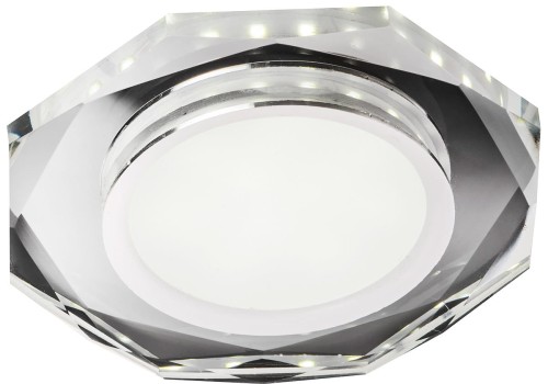 Candellux Lighting oczko stropowe LED SSP-24 CH/TR+WH 2263922 ośmiokątne szklane transparentne do wpuszczenia 2263922