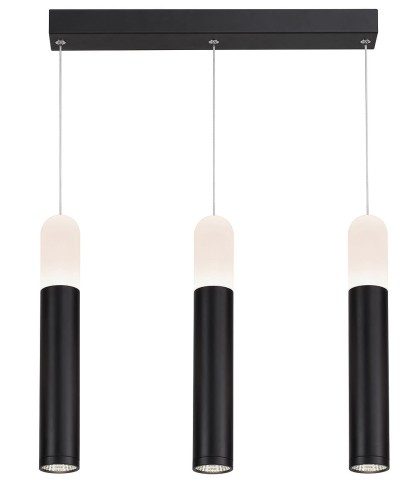 Light Prestige LAMPA wisząca FANO LP-8012/3P metalowa OPRAWA listwa LED 30W zwis tuby czarne białe LP-8012/3P