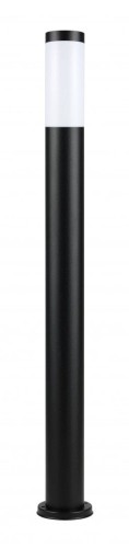Inox Nowoczesny słupek ogrodowy okrągły 110 cm czarny