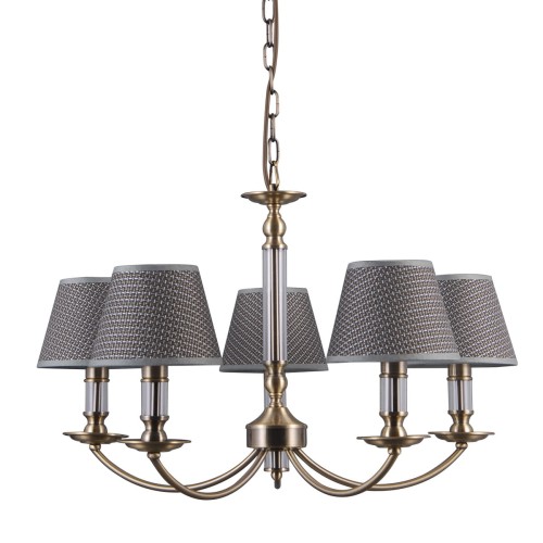 Italux Zanobi PND-43272-5 Lampa wisząca zwis oprawa 5x40W E14 brąz antyczny
