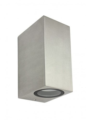 Su-Ma Mini kinkiet elewacyjny ścienny 2-punktowy szczotkowane aluminium 5002 BR)