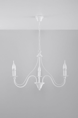 Sollux Lighting Żyrandol MINERWA 3 biały