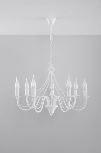 Sollux Lighting Żyrandol MINERWA 7 biały