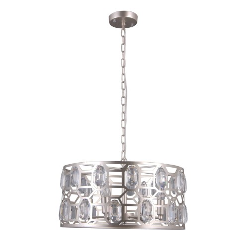 Italux Momento PND-43400-6 L Lampa wisząca zwis oprawa 6x40W E14 srebrny szampański