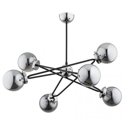 Alfa Sagito lampa wisząca 6-punktowa chrom 25616