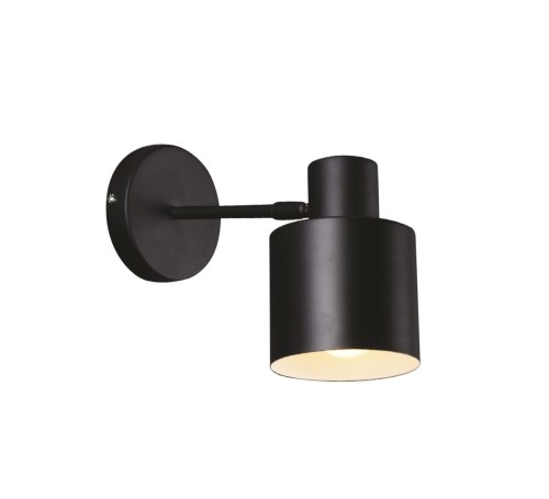 Maxlight Kinkiet LAMPA ścienna BLACK W0188 metalowa OPRAWA reflektorowa czarna