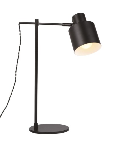 Maxlight Stojąca LAMPKA biurkowa BLACK T0025 gabinetowa LAMPA regulowana czarna