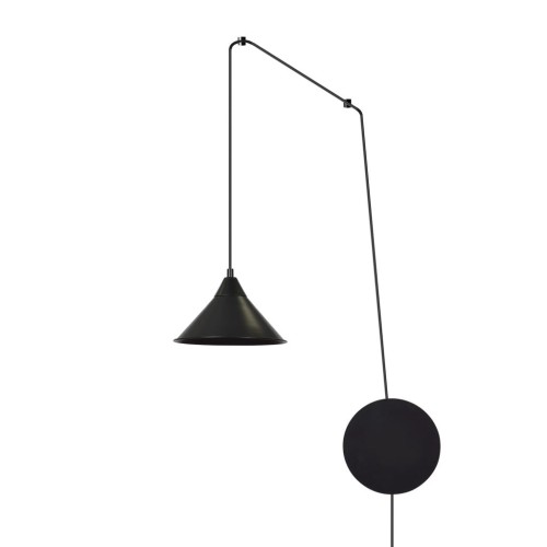 Emibig Abramo lampa wisząca 1-punktowa czarna 160/1