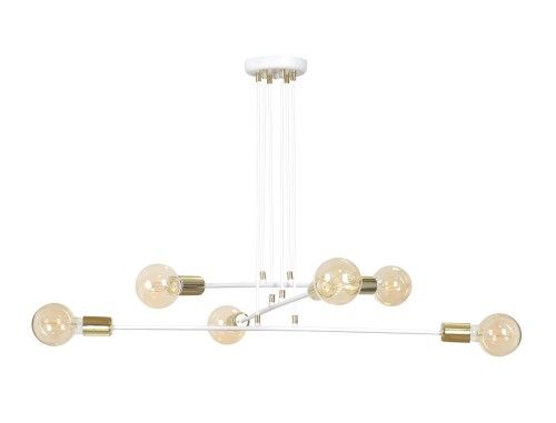Emibig Vesio lampa wisząca 6-punktowa biała 786/6 786/6
