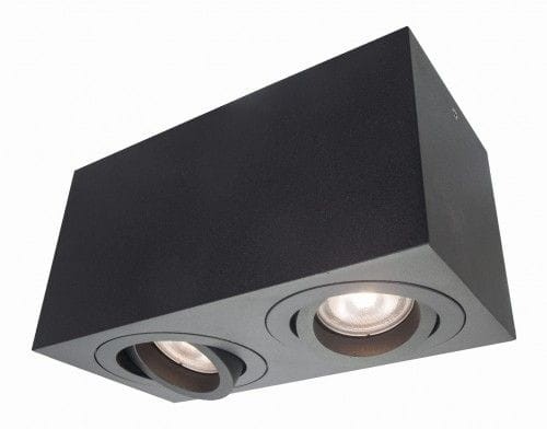 Light Prestige Lyon 2 oprawa natynkowa czarna LP-5881/2SM BK