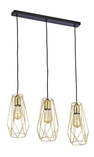 TK Lighting Lampa wisząca LUGO GOLD 2698