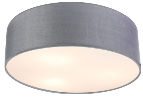 Candellux Natynkowa LAMPA sufitowa KIOTO 31-64707 abażurowa OPRAWA okrągły plafon szary 31-64707