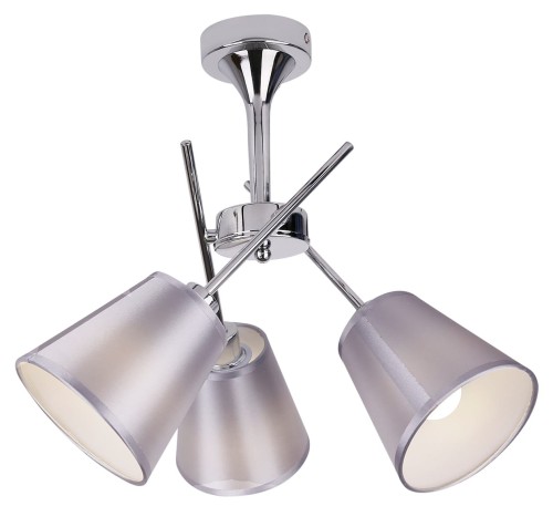 Candellux VOX LAMPA WISZĄCA 3X40W E14 CHROM Z ABAŻUREM