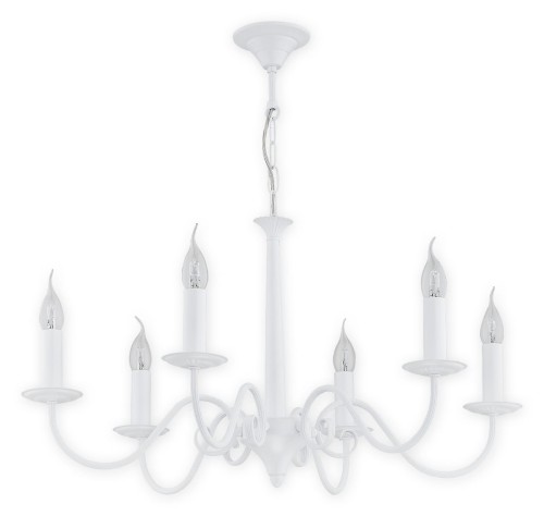 Lemir Asti żyrandol 6 pł. / biały matowy O2896 W6 BIA