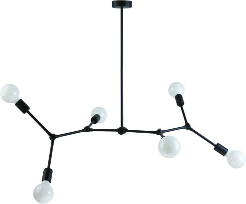 Nowodvorski LAMPA wisząca TWIG 9138 industrialna OPRAWA metalowy ZWIS molekuły czarna 9138