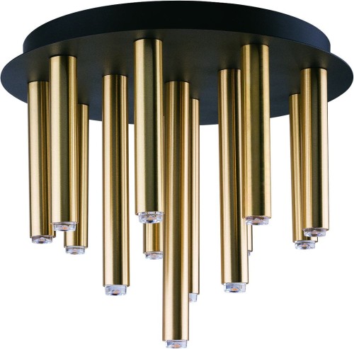 Nowodvorski Plafon LAMPA sufitowa STALACTITE 9054 metalowa OPRAWA okrągła industrialne sople czarna 9054
