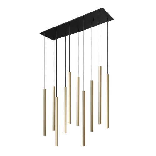 Nowodvorski Laser 8924 Lampa wisząca zwis 10x10W G9 Mosiądz