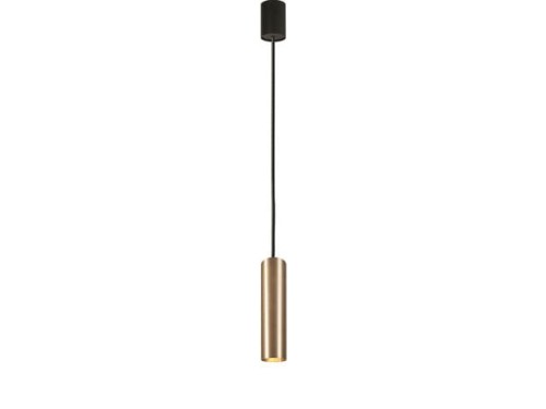 Nowodvorski LAMPA wisząca EYE M 8914 metalowa OPRAWA minimalistyczny ZWIS tuba mosiądz czarna 8914