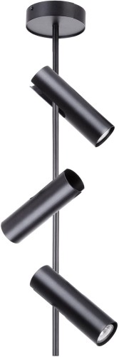 Sigma Leda lampa sufitowa 3-punktowa czarna 33101 33101