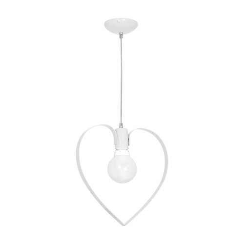 Milagro Dziecięca lampa wisząca LOVE 1xE27/60W/230V biała