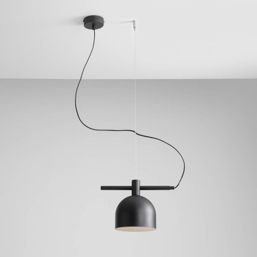 Aldex lampa wisząca żyrandol) 1P Beryl czarna 976G1
