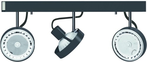 Nowodvorski Lampa sufitowa, listwa CROSS GRAPHITE/WHITE III by 9596
