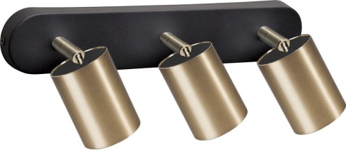 Nowodvorski Listwa Eye 8818 lampa oprawa sufitowa 3x35W GU10 czarna/mosiądz