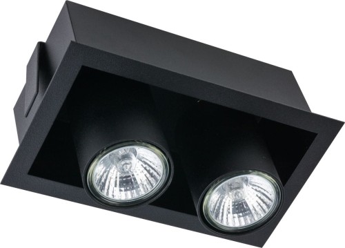 Nowodvorski Podtynkowa LAMPA sufitowa EYE MOD 8940 metalowa OPRAWA prostokątne tuby wpuszczane czarne 8940