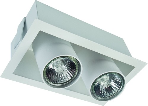 Nowodvorski Wpuszczana LAMPA sufitowa EYE MOD 8938 prostokątna OPRAWA metalowe tuby podtynkowe białe 8938