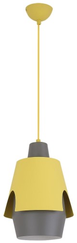 LUNO Lampa Wisząca Falun LUNO styl skandynawski metal żółty 50101149