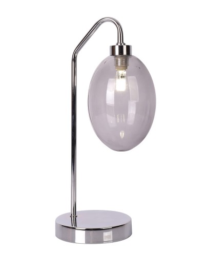 LUNO Lampa Stołowa Lukka LUNO styl designerski szkło srebrny 50501224