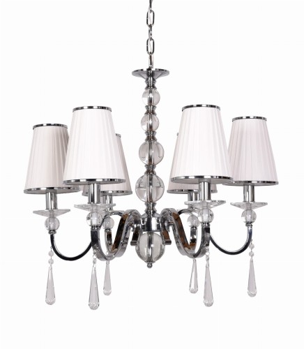 Lumina Deco Deco Żyrandol FEDERRICA W6 WHITE LDP 1158-6 WT) Deco LDP 1158-6 WT)