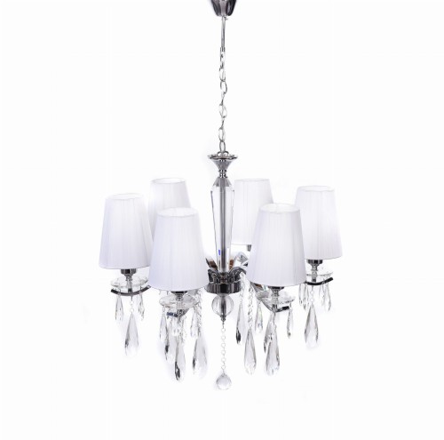 Lumina Deco Deco KLASYCZNY ŻYRANDOL KRYSZTAŁOWY BIAŁY ALESSIA W6