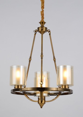 Lumina Deco Deco LAMPA WISZĄCA LOFT MOSIĘŻNA SANTINI LDP 1220-4 (MD)